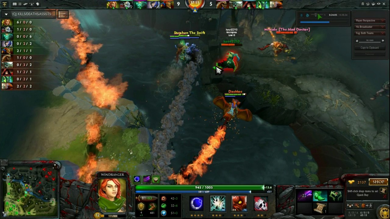Dota 2 Gameplay: Windranger Ability Draft (PA ULT) IMBA