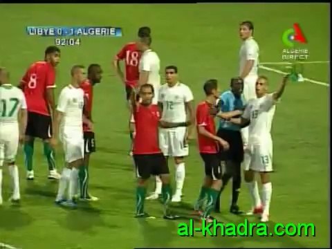 Libye 0-1 Algerie (les dernieères minutes houleuses du match,09-09-12)
