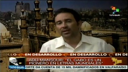 García Márquez, un pionero en las letras mundiales: pdte. de Egipto