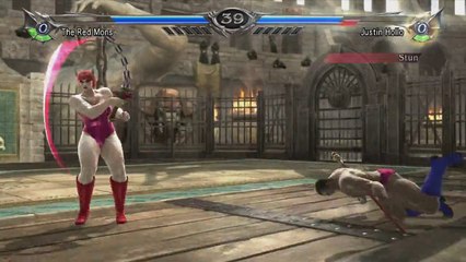 Red Monster Lady vs Justin Holloway Mixed fighting video