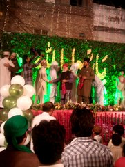 Arrivel Of Mufakkir e Islam In Mefil e Milad Saww at Mian Mir Pind Lahore