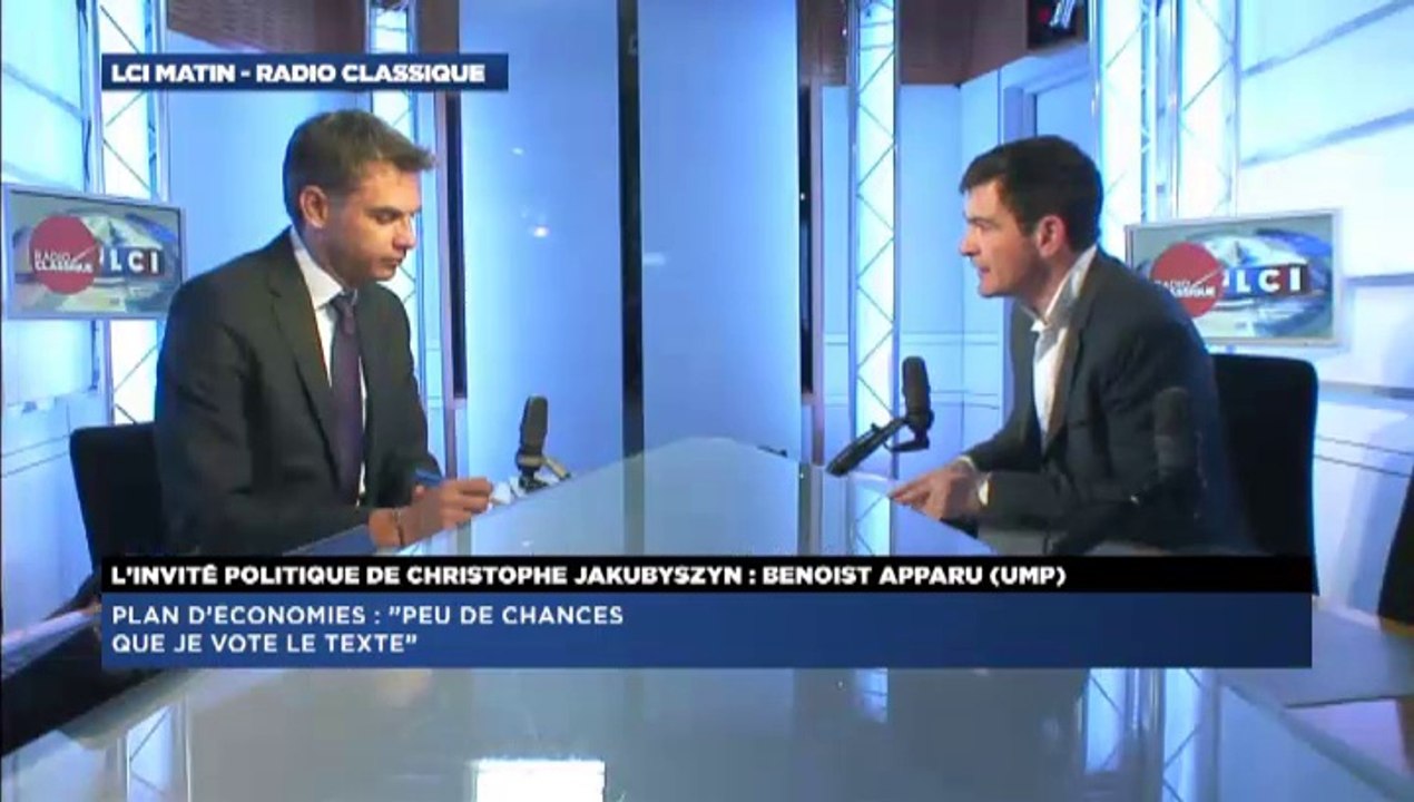 Benoist Apparu, invité de Christophe Jakubyszyn avec LCI