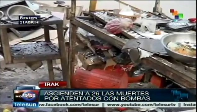 Irak: Ascienden a 26 las muertes por atentados con bombas