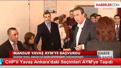 CHP'li Yavaş Ankara'daki Seçimleri AYM'ye Taşıdı