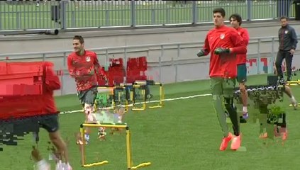 Atletico Madrid prepare for Champions League match against Chelsea