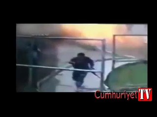 Polisten kaçarken üzerindeki bombayı böyle patlattı