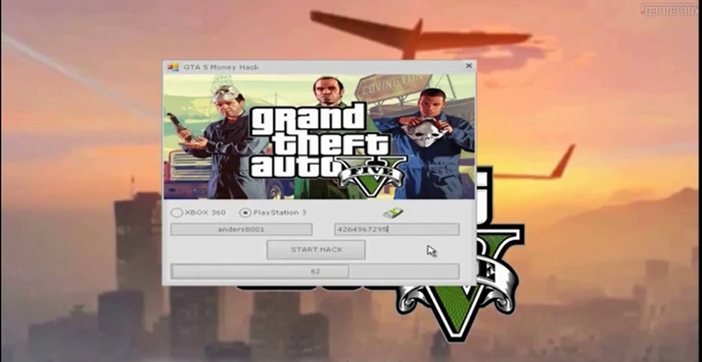 GTA 5 Hack tricher téléchargement gratuit piratage  GTA 5 Hack Money 2014 April .....