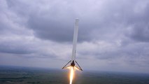 La fusée Falcon 9 filmée depuis un drone