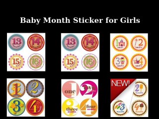 Baby Month Stickers