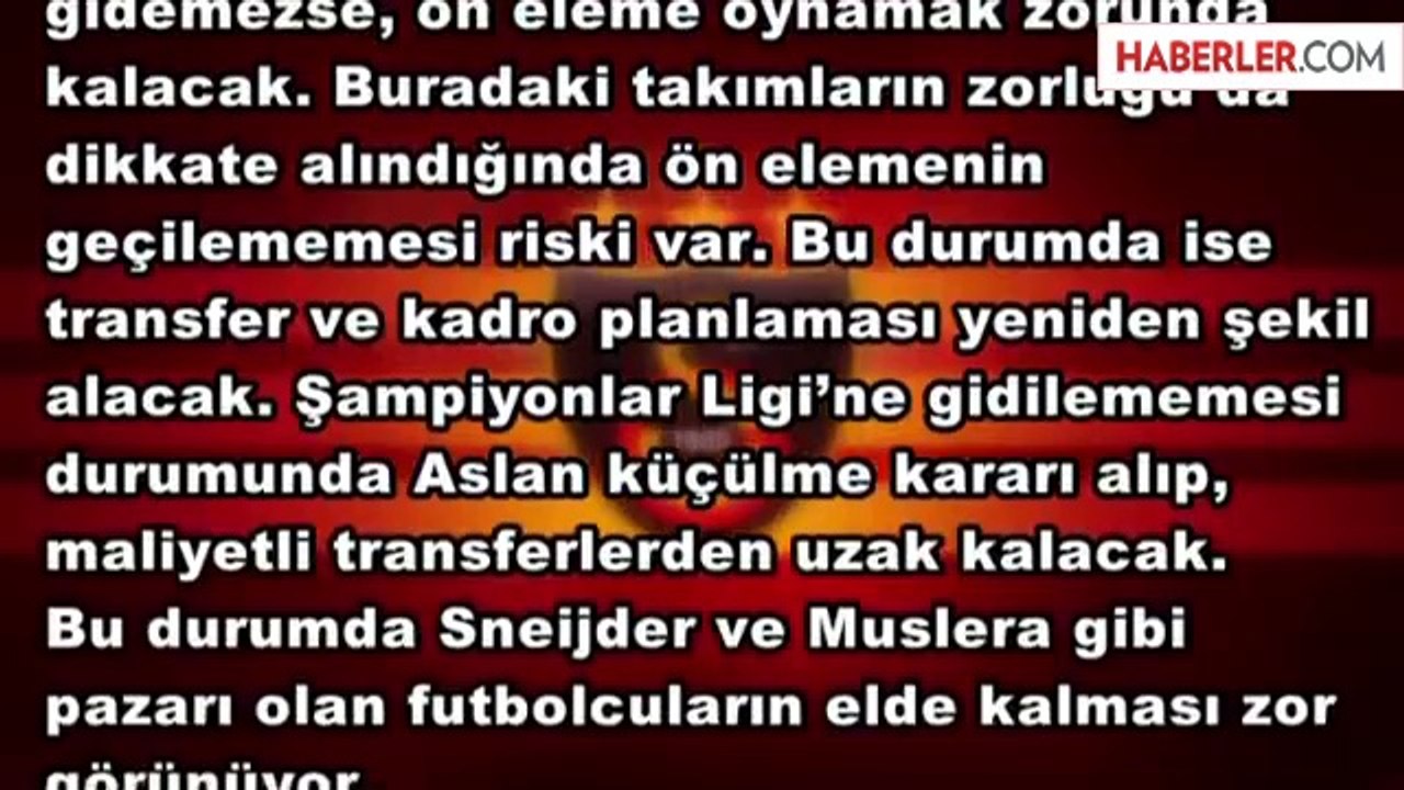 Galatasaray'ı Bekleyen Büyük Tehlike