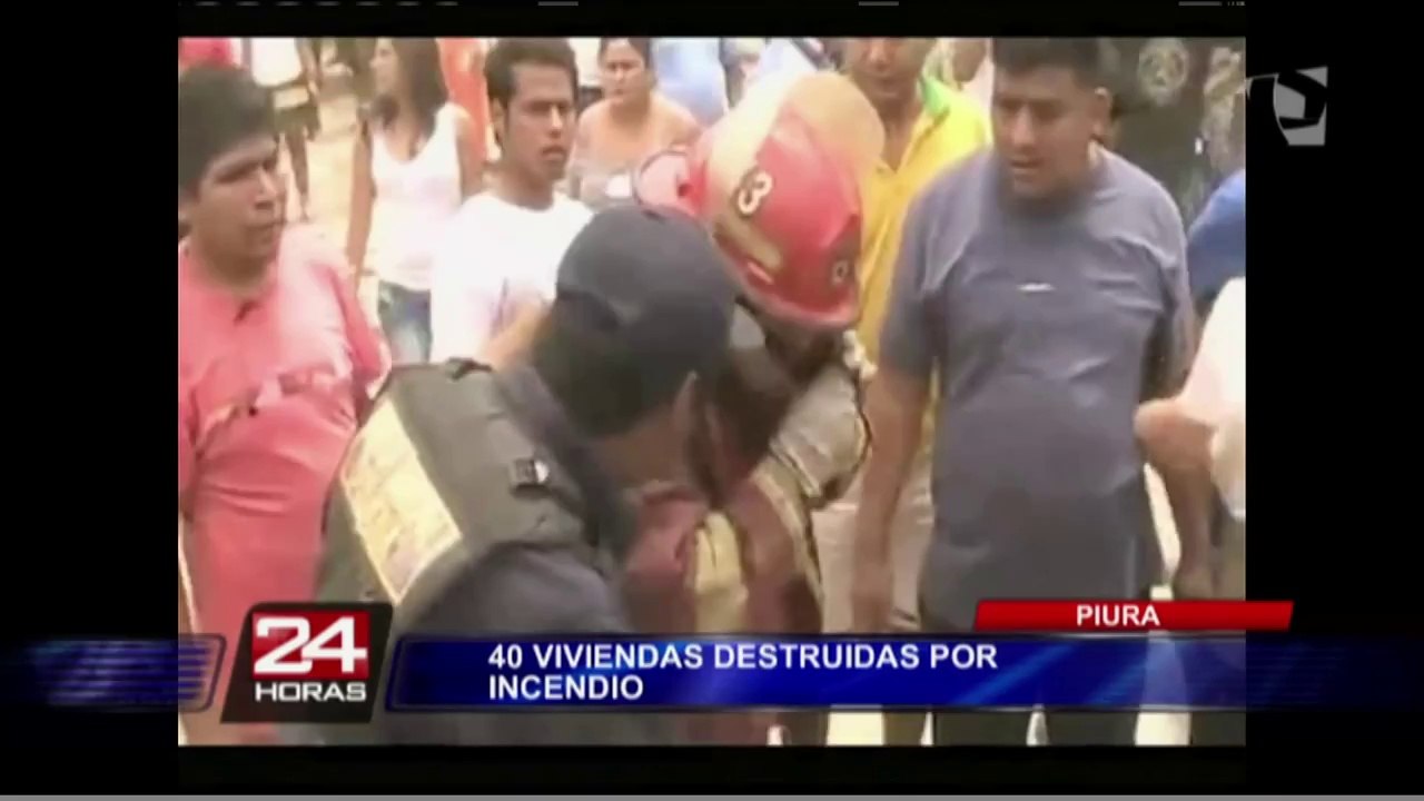 Un voraz incendio redujo a cenizas más de 40 casas en Piura