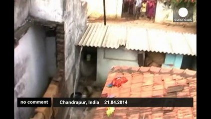 Leopard creates panic in Indian village