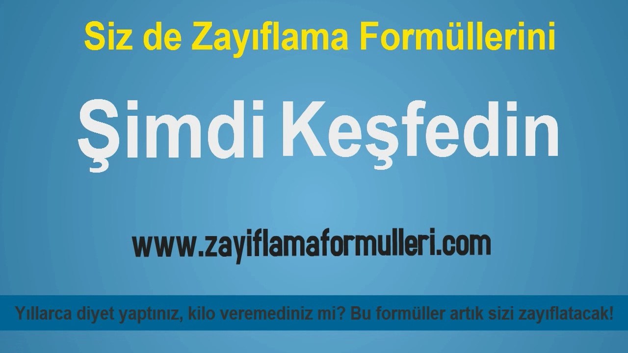 Zayıflama Formülleri | Zayıflama Yöntemleri