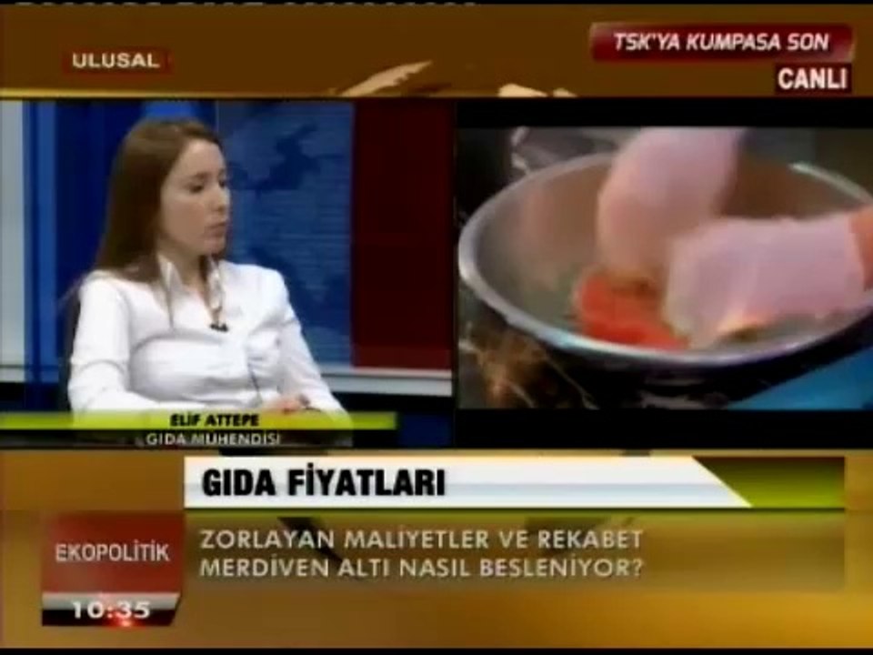 Ulusal Kanal - Ekopolitik Programı - Tatlıses Gıda Haberi - 22.04.2014