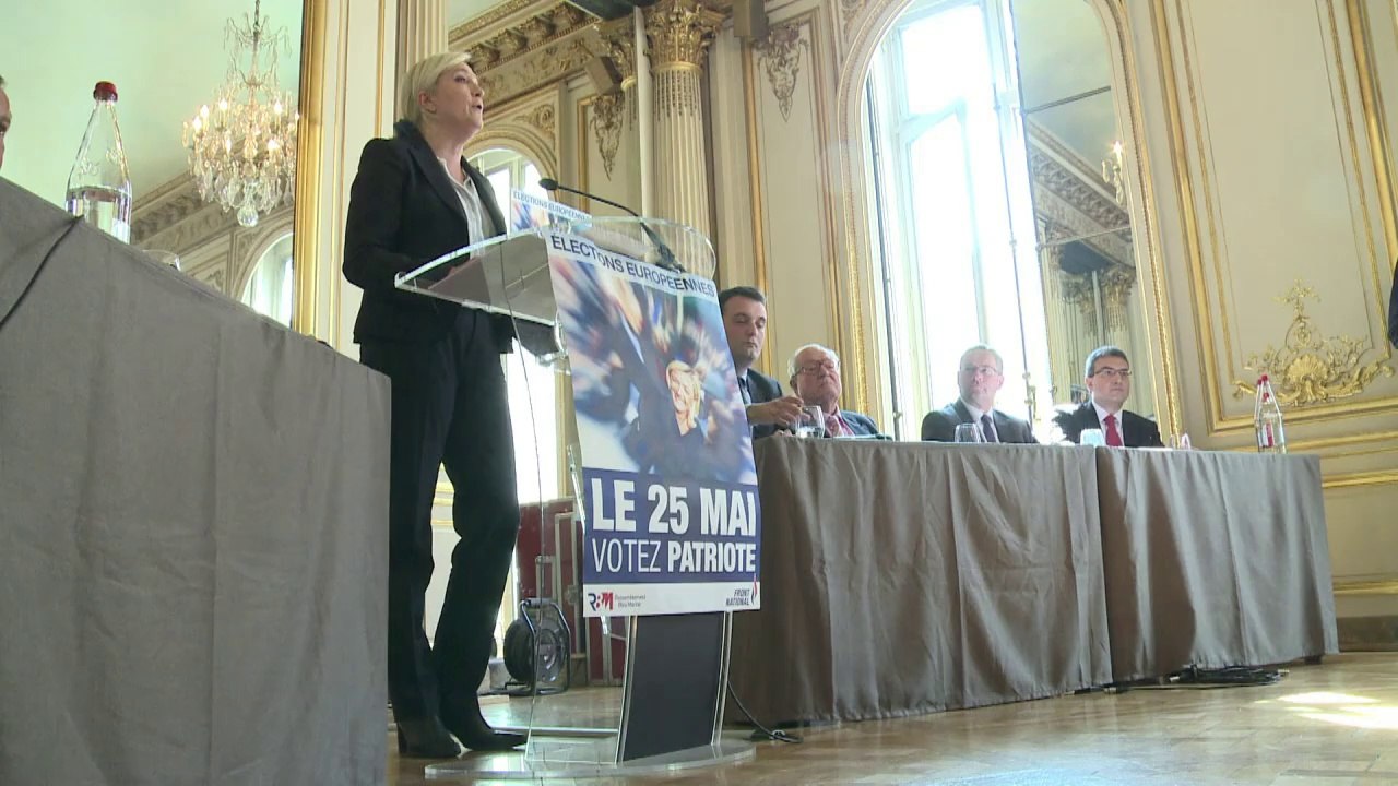 Européennes: Le Pen veut rappeler "l'imposture de l'UMPS"