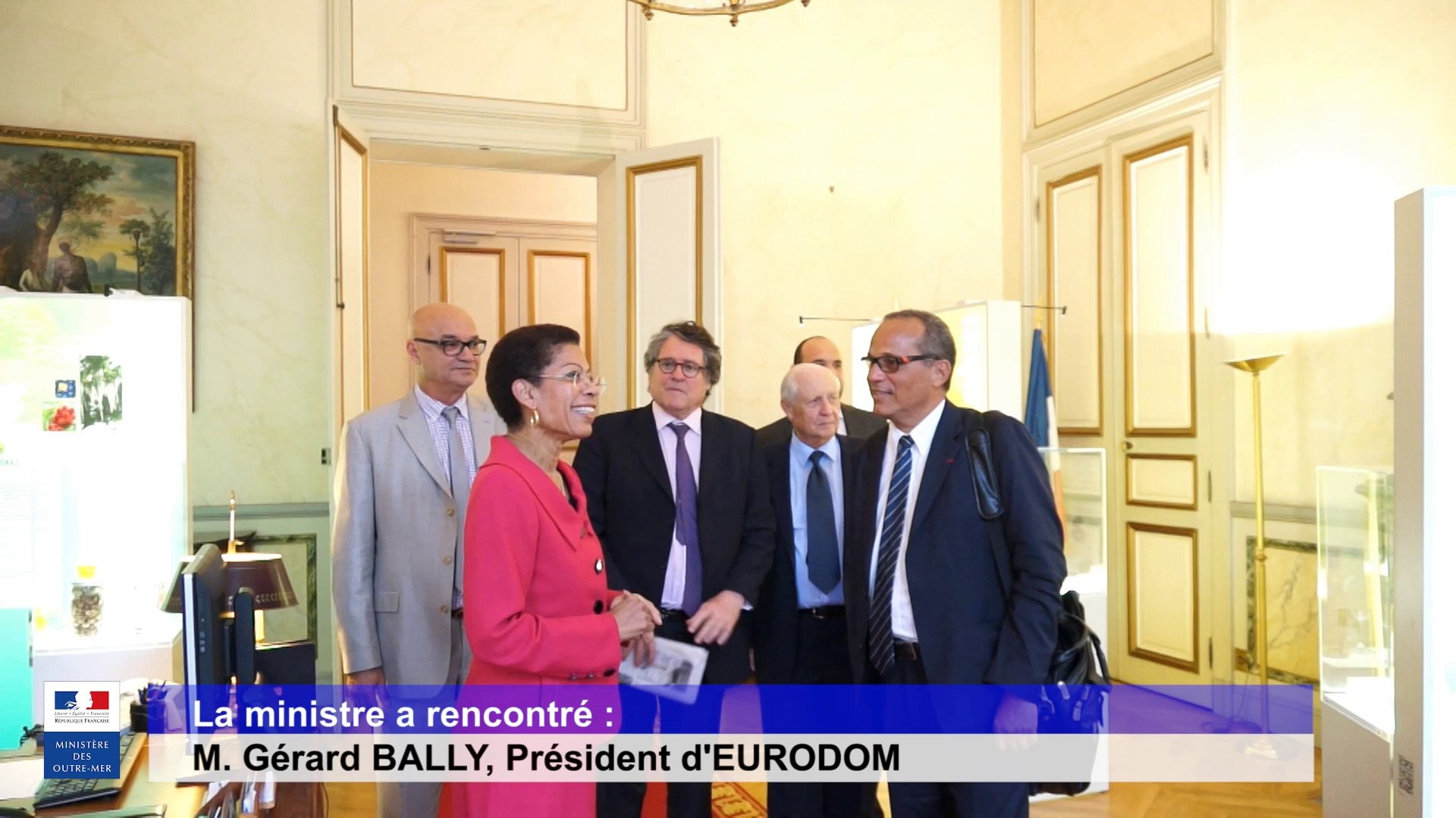 La ministre a rencontré : M. Gérard BALLY, Président d'EURODOM - Vidéo  Dailymotion