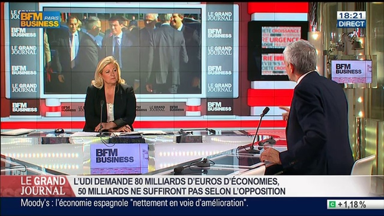 Hervé Morin, député UDI de l'Eure, président du Nouveau centre, dans Le Grand Journal - 22/04 2/4