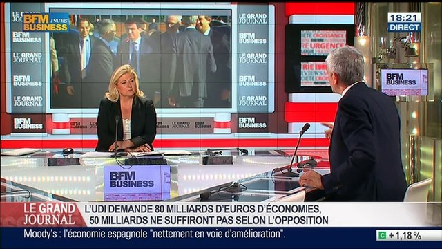 Hervé Morin, député UDI de l'Eure, président du Nouveau centre, dans Le Grand Journal - 22/04 2/4