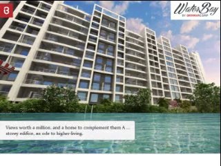 Right by the riverside! Waterbay by BramhaCorp Ltd. 2 BHK apartments in new Kalyani Nagar