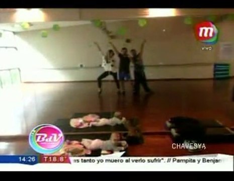 Foto de Pedro, Paula y Oli ensayando en BDV (imágenes de Socios por Accidente) - 22 de Abril