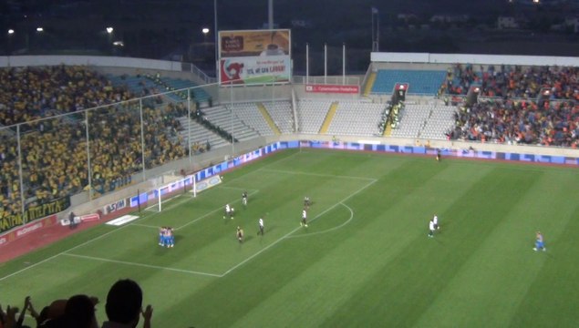 Το τρίτο γκολ του ΑΠΟΕΛ κόντρα στην ΑΕΛ