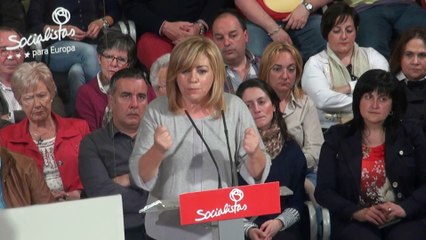 Elena Valenciano en Candás: "El cambio empieza por Europa"