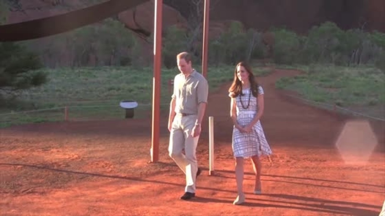 Das königliche paar wagt sich ins outback