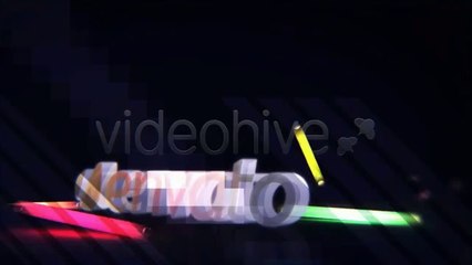 colorful falling lights - After Effects Template