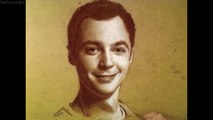 Drawing Sheldon time-lapse art portrait video