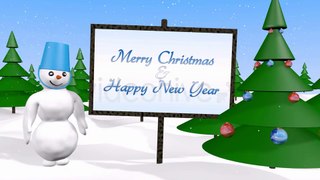 Walking New Year Snowman - After Effects Template