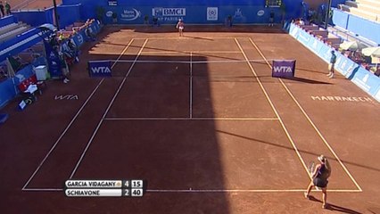 WTA Marrakech - García Vidagany da la sorpresa ante Schiavone