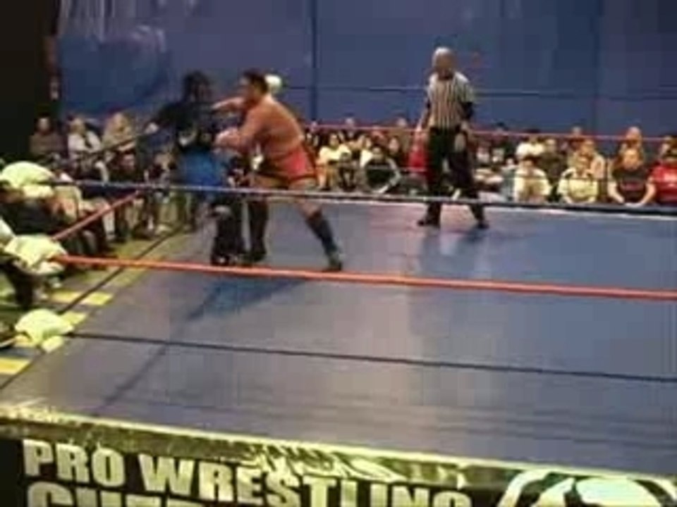 Super Dragon vs Samoa Joe PWG title