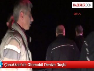 Çanakkale'de Otomobil Denize Düştü