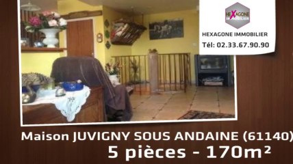 A vendre - maison - JUVIGNY SOUS ANDAINE (61140) - 5 pièces - 170m²