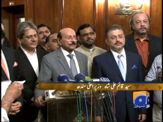 MQM joins Sindh Govt-23 April 014