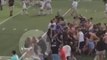 Violent police Officer agression on students after soccer match