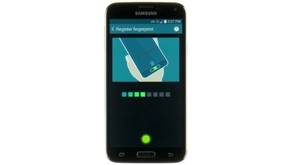 How To Use Fingerprint Scanner - Samsung Galaxy S5