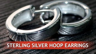 Sterling Silver Hoop Earrings, wholesale from ELF925
