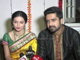 Shlok and Aastha of Iss Pyaar ko kya naam doon on location