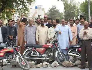 Microscreen International Attock Press Club Dharna