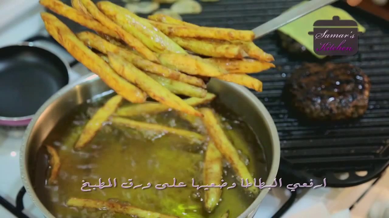 باربيكيو برجر من مطبخ سمر-how to make BBQ burger
