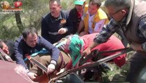 Dursunbey'de Uçurumda Mucize Kurtuluş