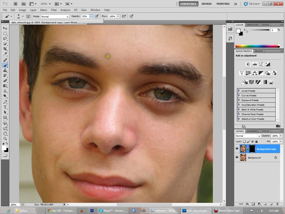 Adobe photoshop skin retouch tutorial