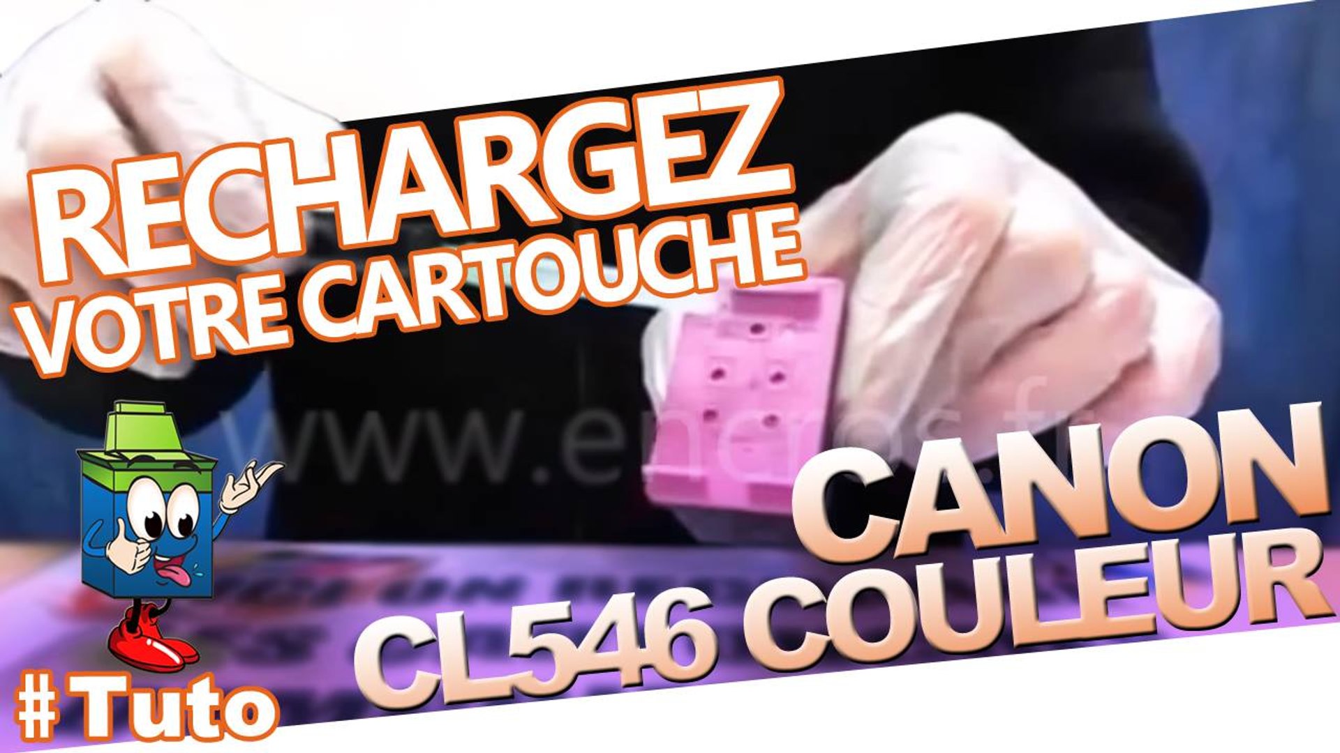 Comment recharger une cartouche d'encre Canon CL-546 - Vidéo Dailymotion