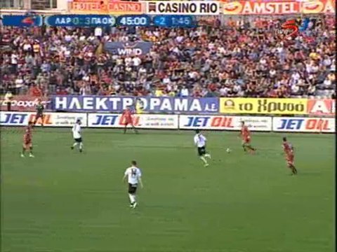 30η ΑΕΛ-ΠΑΟΚ 4-3 2007-08 Τα γκολ