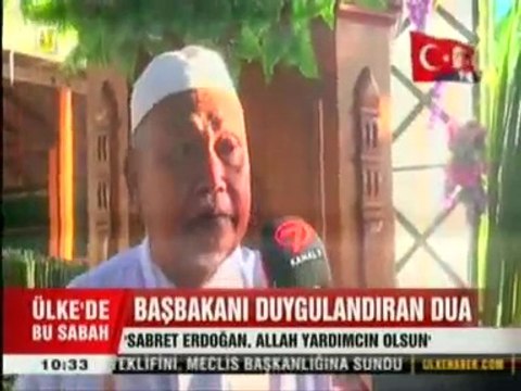 Başbakan Recep Tayyip Erdoğan'ı Duygulandıran Dua