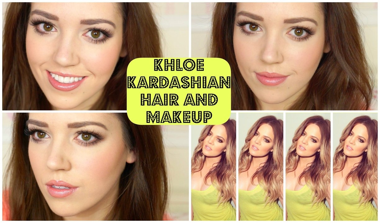 Khloe Kardashian Hair & Makeup Tutorial | velvetgh0st ♡