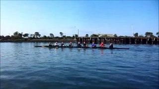LMRC 1. Eight with BHS oars warming up