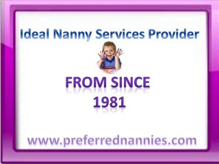 Nanny Services Provider