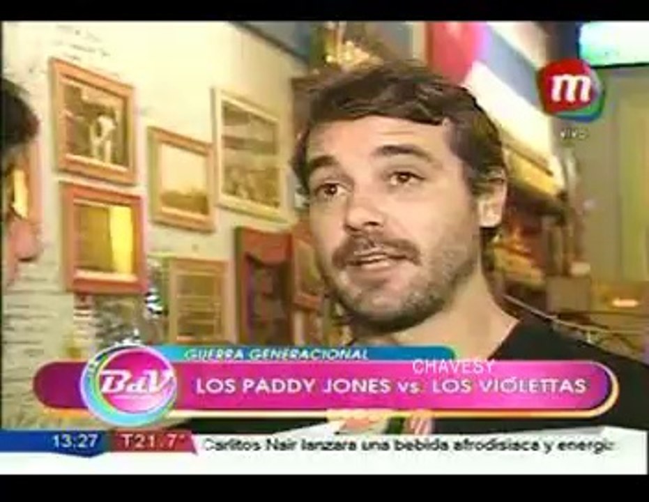 Pedro y elenco Mansión Imposible opinando en BDV sobre guerra de Paddy Jones-Violetas - 23 de Abril